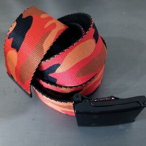 Camoflage belt tactical web flame (see measurement)